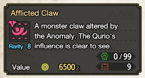 Afflicted Claw