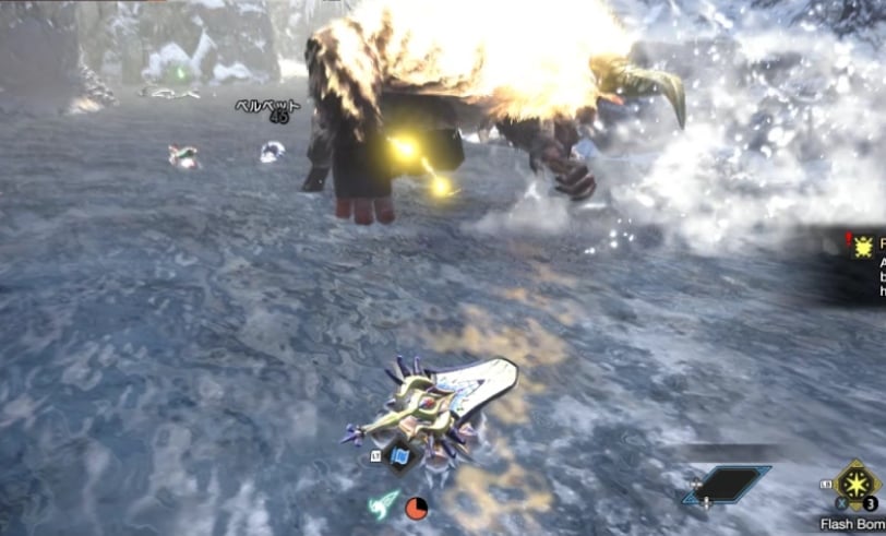 Furious Rajang Flash Bombs