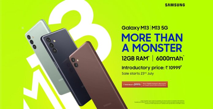 Samsung Galaxy M13 Series India Launch Cover