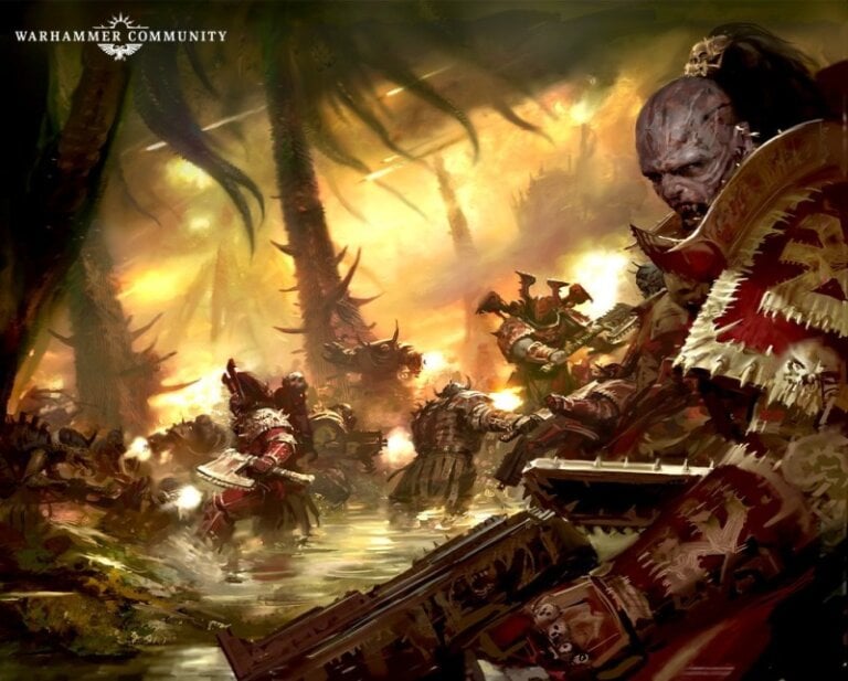 WH40K Angron Model Revealed Details Release Date Tech News   World Eaters Codex 1 768x617 