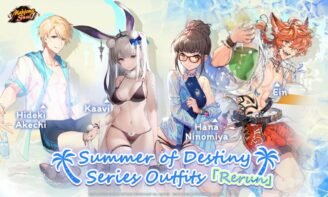 Mahjong Soul Summer of Destiny Series Outfits