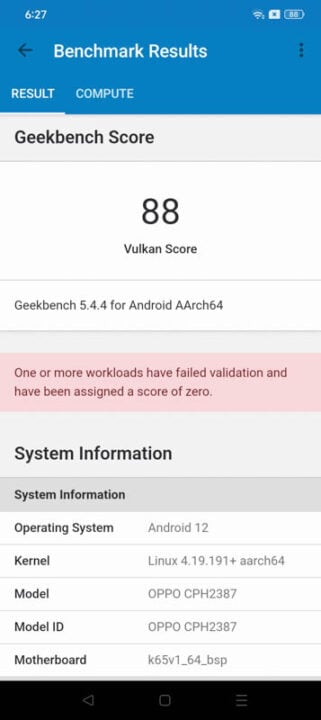 OPPO A57 2022 Benchmarks 3