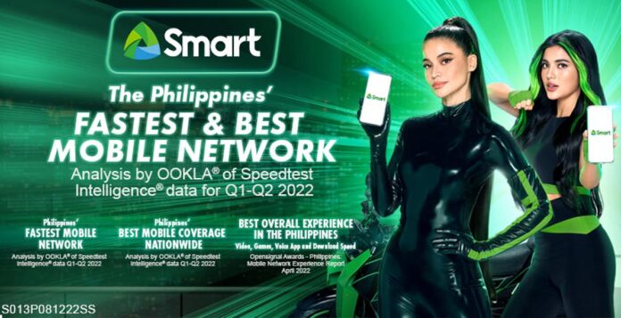 Smart Ookla Fastest and Best Mobile Network Award Q1 Q2 2022 Cover