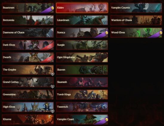 Total War Warhammer 3 Immortal Empires Faction List Tech News   Warhammer 3 Factions 549x420 