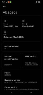 Xiaomi 12S Ultra Review UI 5