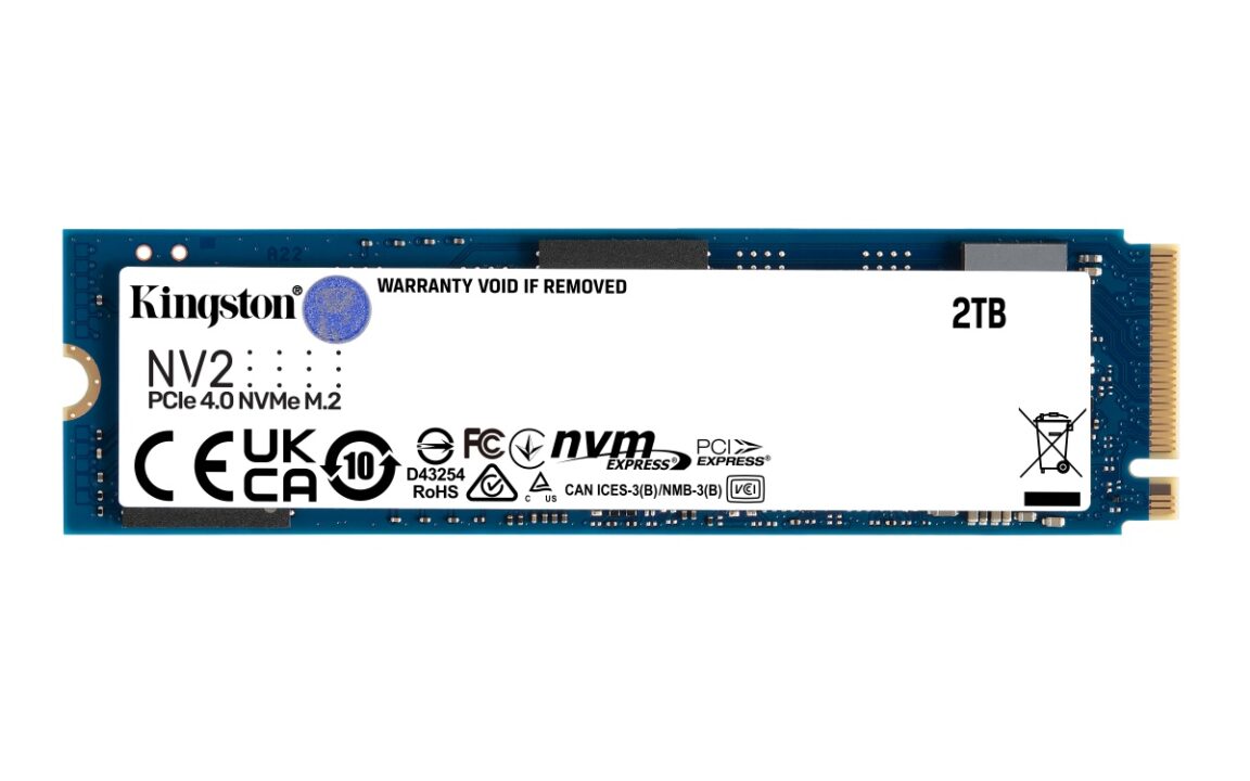 Kingston NV2 Pcie 4 NVMe SSD