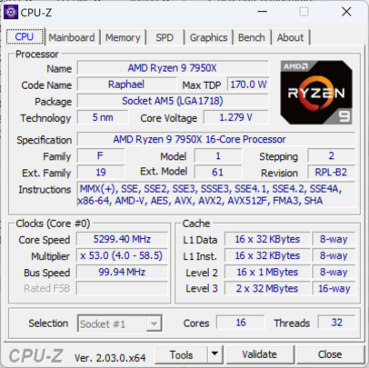 AMD Ryzen 9 7950X Review Overclock