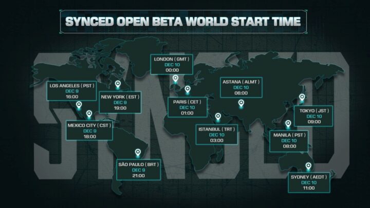 Synced Open Beta Schedule