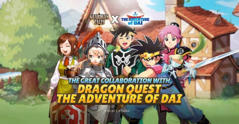 Guardian Tales X Dragon Quest Cover