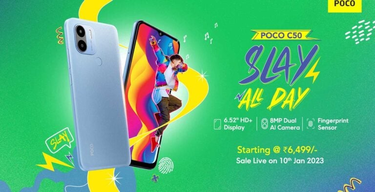 Poco C50 India Launch Cover