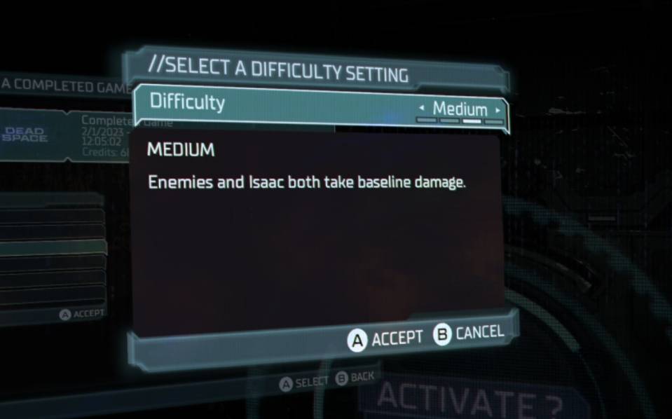 Dead Space Remake Difficulty Settings