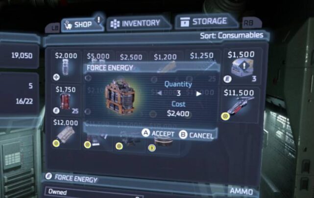 Dead Space Remake Force Gun Ammo Shop