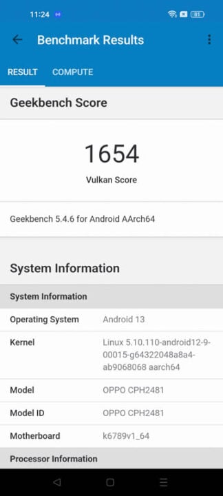 OPPO Reno8 T Benchmarks 4