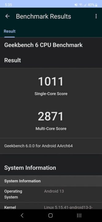 Samsung Galaxy A54 5G Review Benchmarks 1