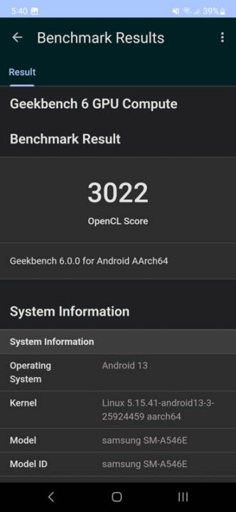 Samsung Galaxy A54 5G Review Benchmarks 2