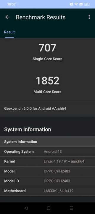 OPPO A78 5G Review Benchmarks 2