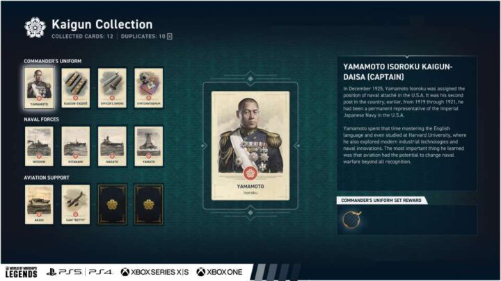 World of Warships Legends Kaigun Collection