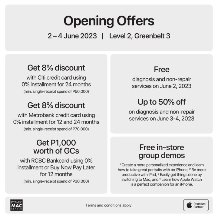 Opening offers 2 APP Greenbelt PMC