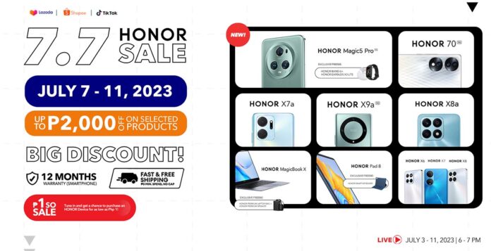 HONOR 7.7 Sale 2023   Cover