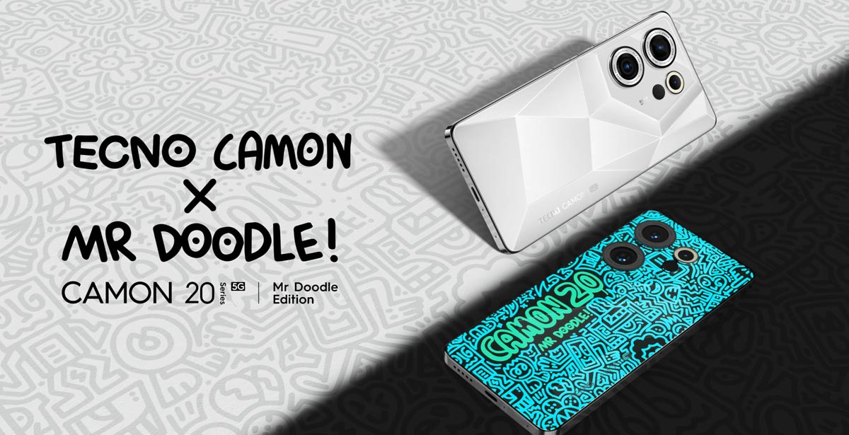 Tecno Camon 20 Series 5G Mr Doodle Edition   Cover