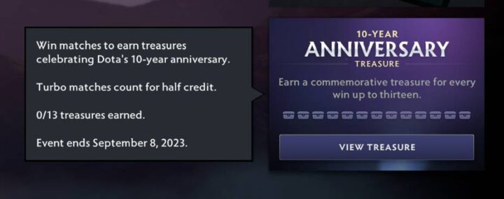 Dota 2 10th anniversary how to get