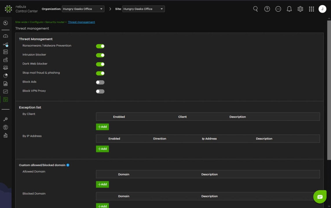 Zyxel Nebula App Browser