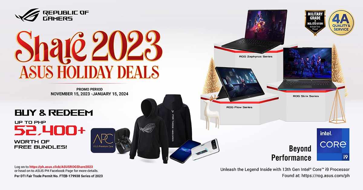 ASUS Share 2023 ASUS Holiday Deals