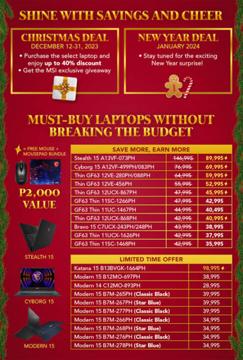 MSI Gift More Spend Less Promo