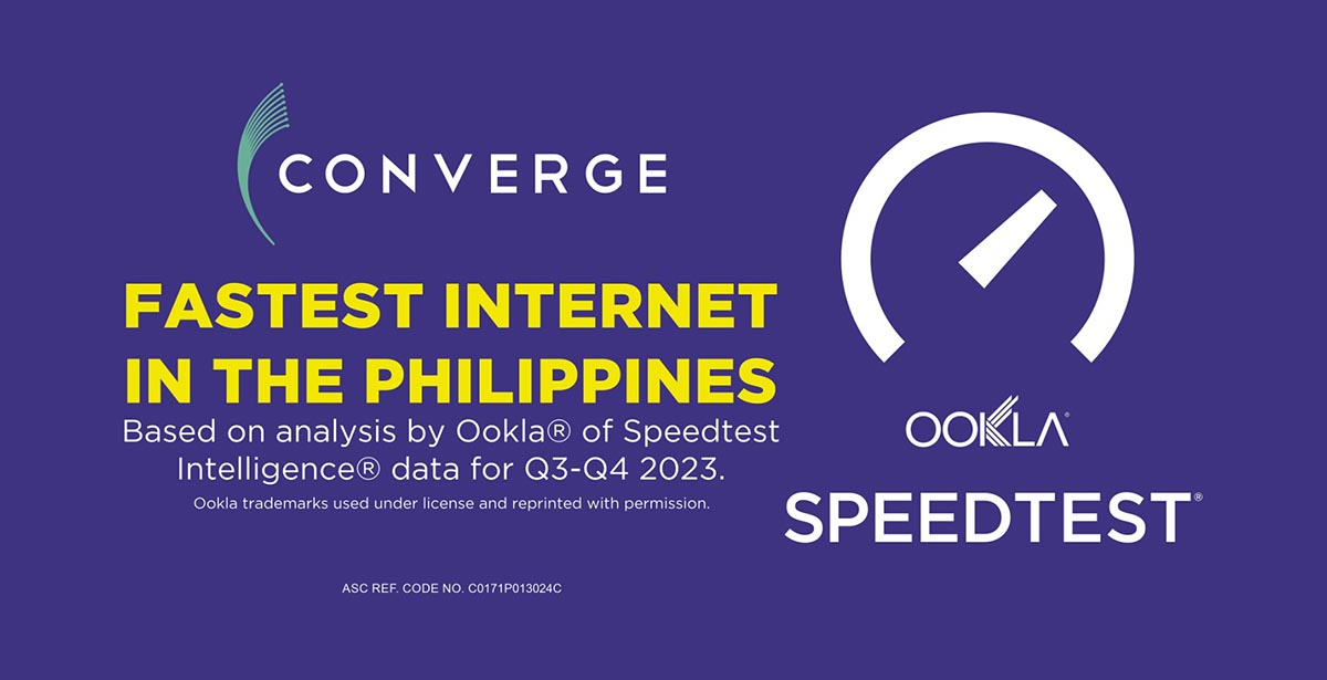 Converge Fastest Internet Speed Ookla Q3 Q4 2024