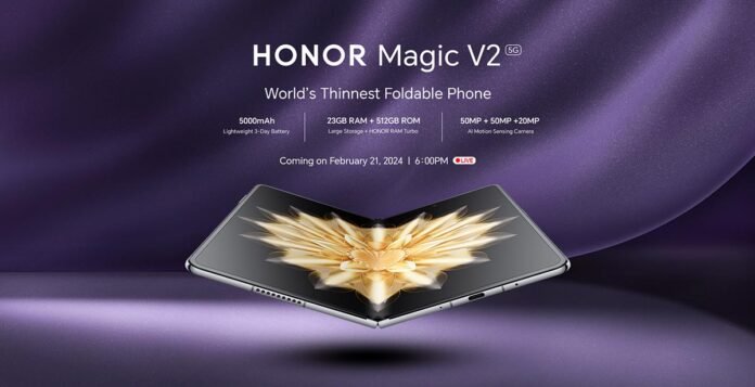 HONOR Magic V2 Launch Teaser Cover