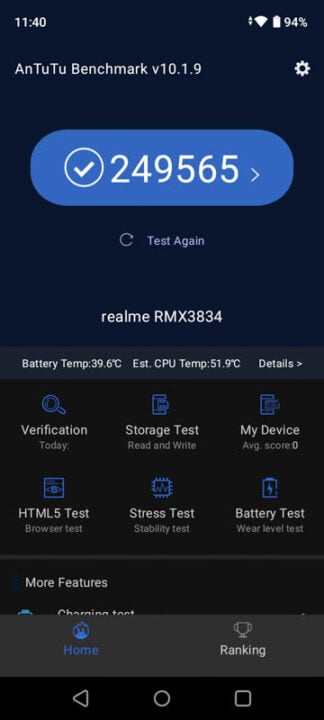 realme Note 50 Benchmarks