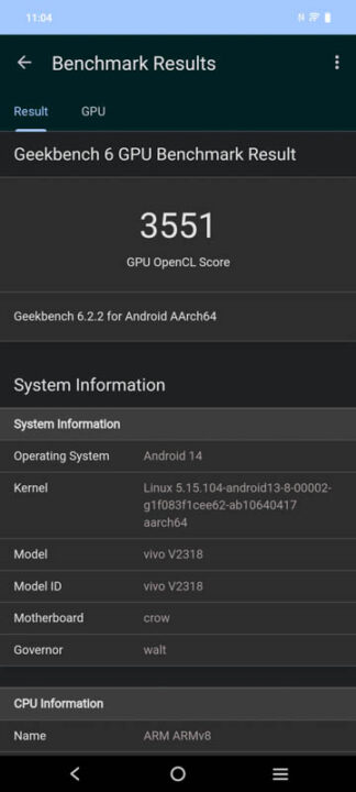 vivo V30 5G Benchmarks