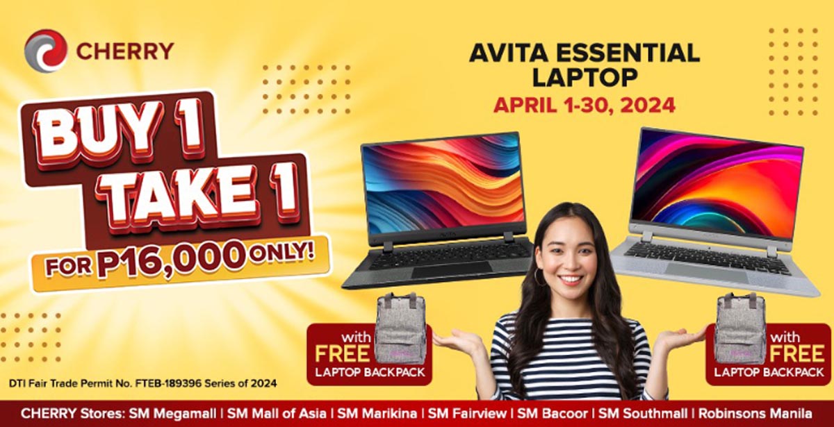 Cherry Avita Essential Laptop BOGO April 2024