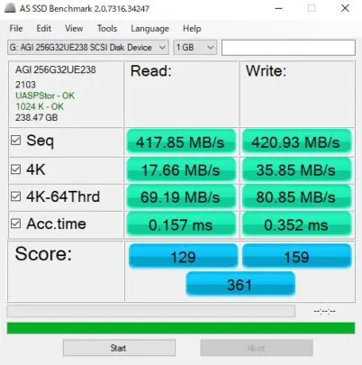 AS SSD Benchmark