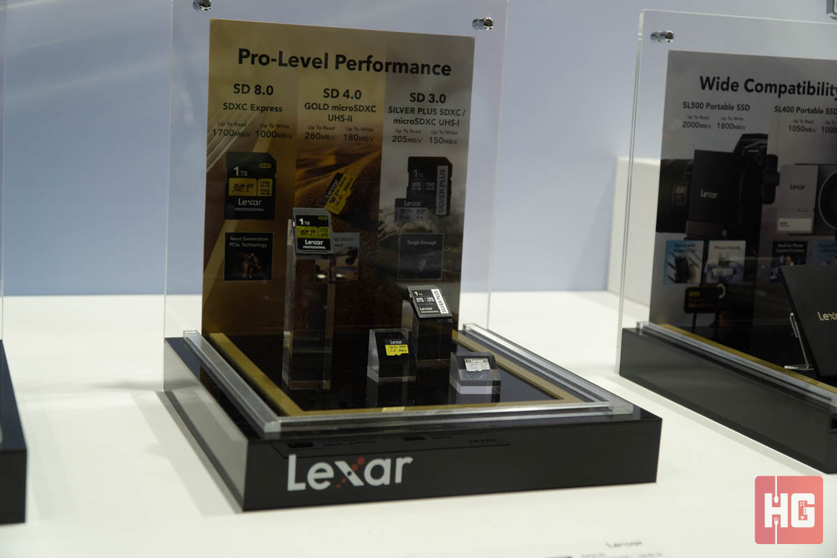 Lexar Professional microSD and SDXC Silver and Gold Computex 2024