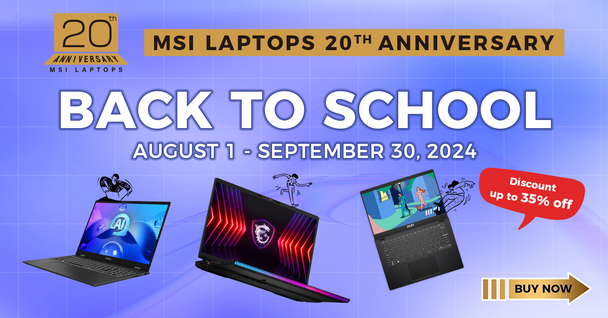 MSI Back to School Promo 2024 Cover