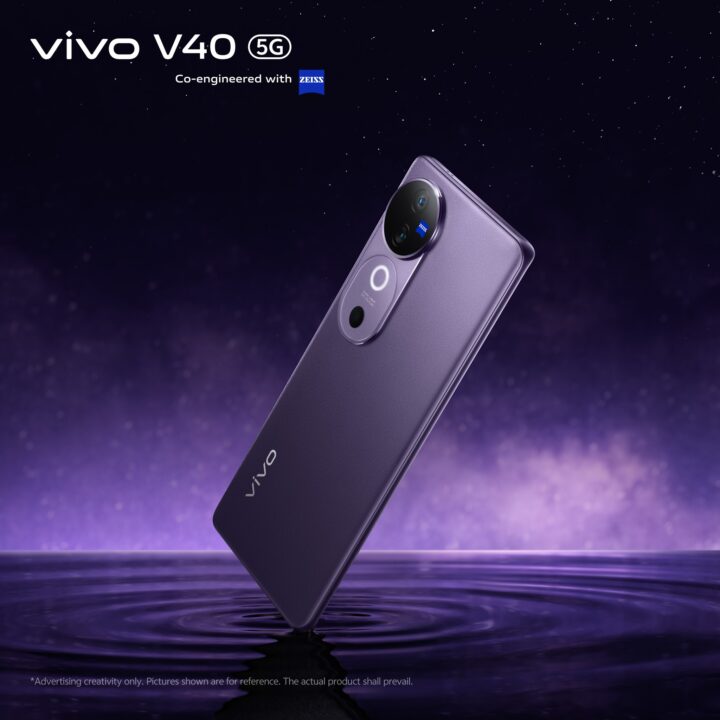 vivo V40 in Nebula Purple