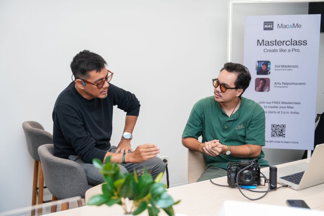 Brand filmmaker Sid Maderazo and photographer Artu Nepomuceno helmed the inaugural Masterclass