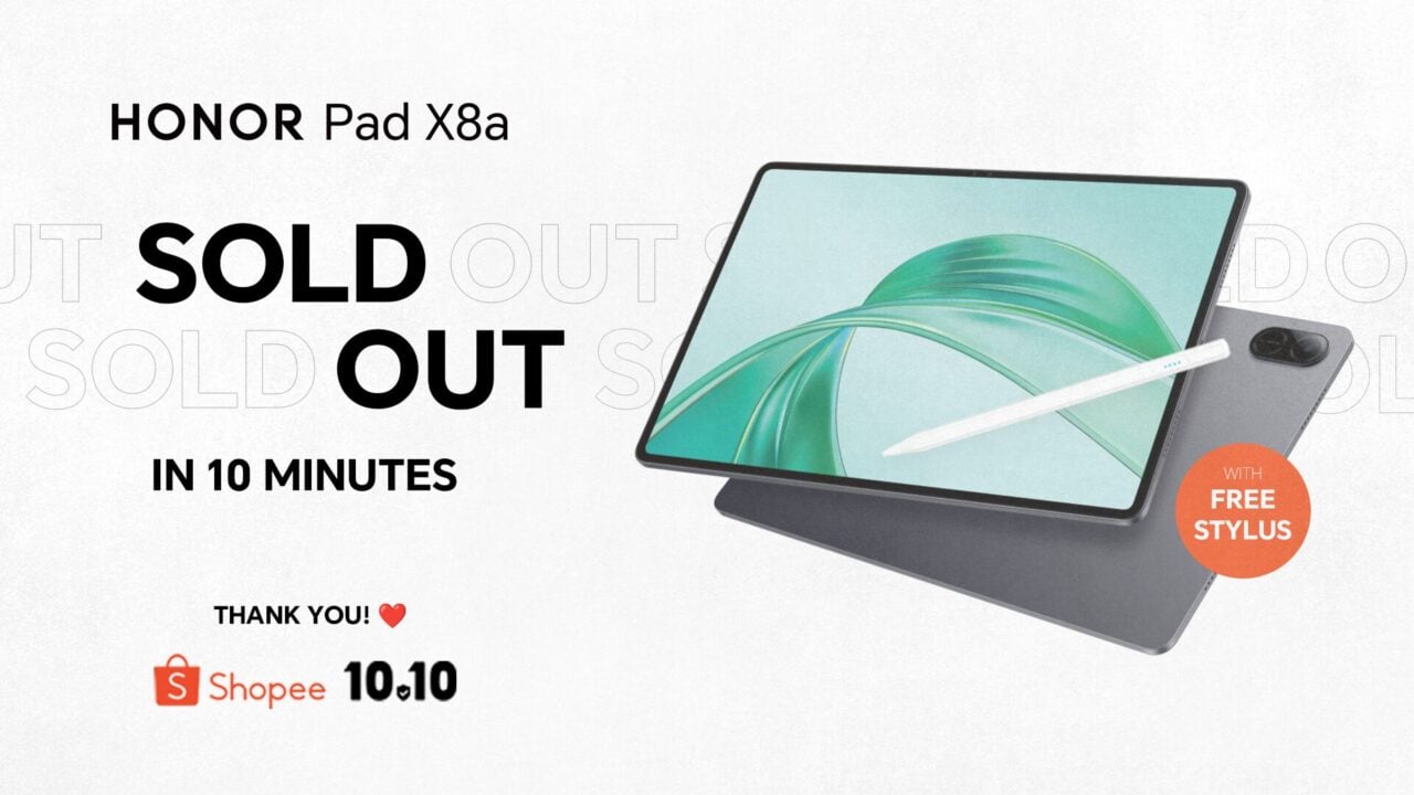 HONOR Pad X8a x Shopee Sold Out