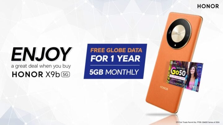 HONOR X9b Free Globe 5G Data