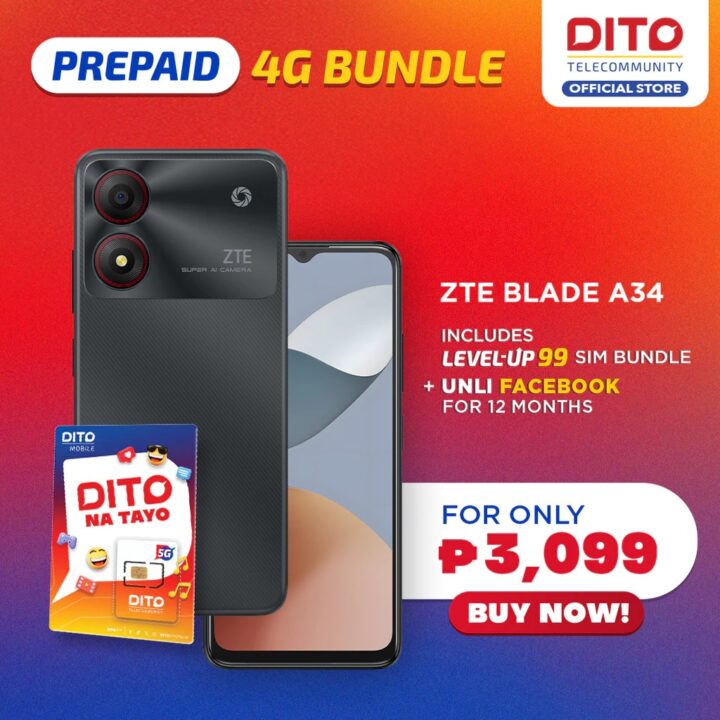 DITO ZTE A34 4G Unli Facebook Bundle 1