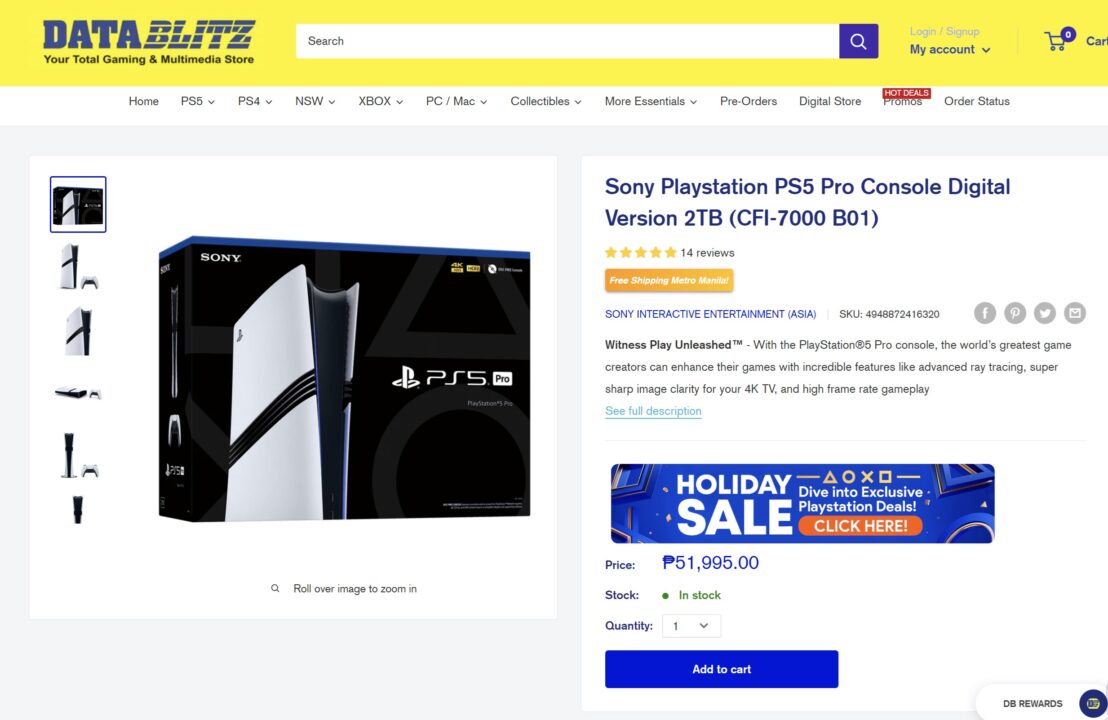 PlayStation 5 Pro Price PH 1