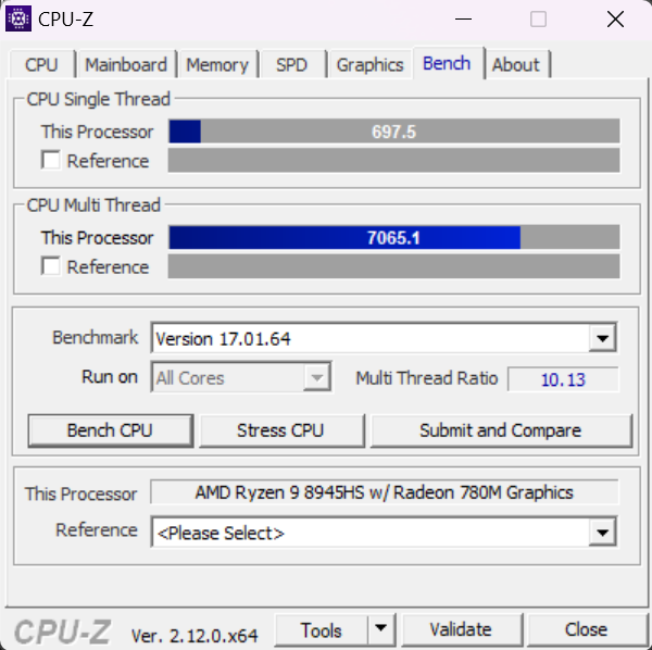 ROG Zephyrus G14 2024 CPU Z