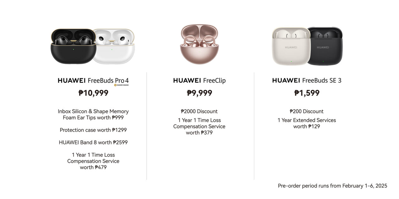 Huawei Audio Devices Jan 2025 Pre order