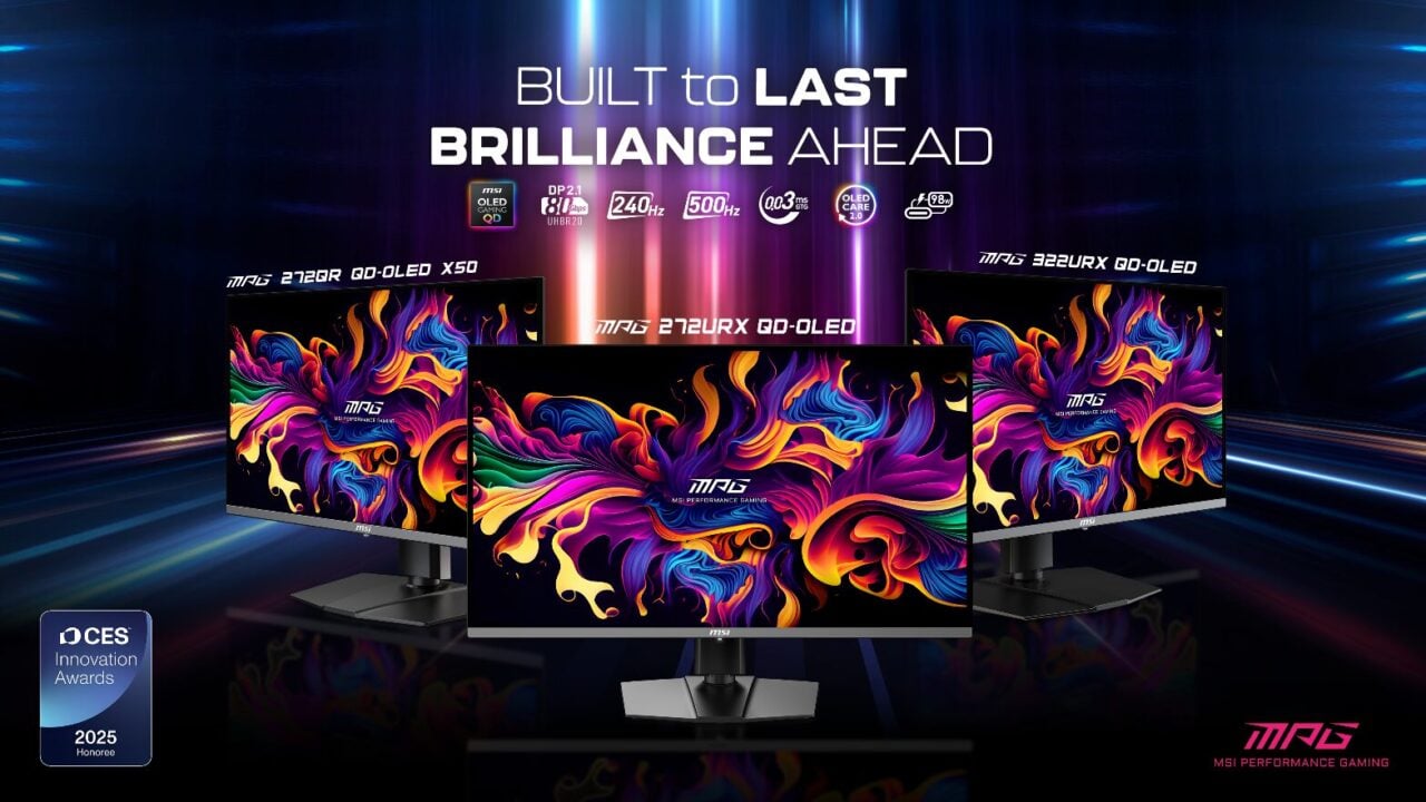 MSI CES 2025 QD OLED Monitors