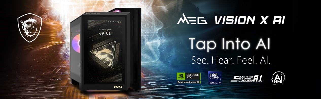 MSI MEG Vision X AI 2nd Gaming Desktop CES 2025 (1)