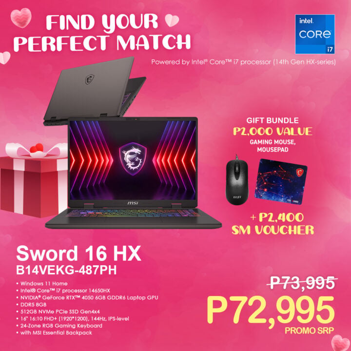 MSI Valentine's Day Sale 2025 Sword16 487