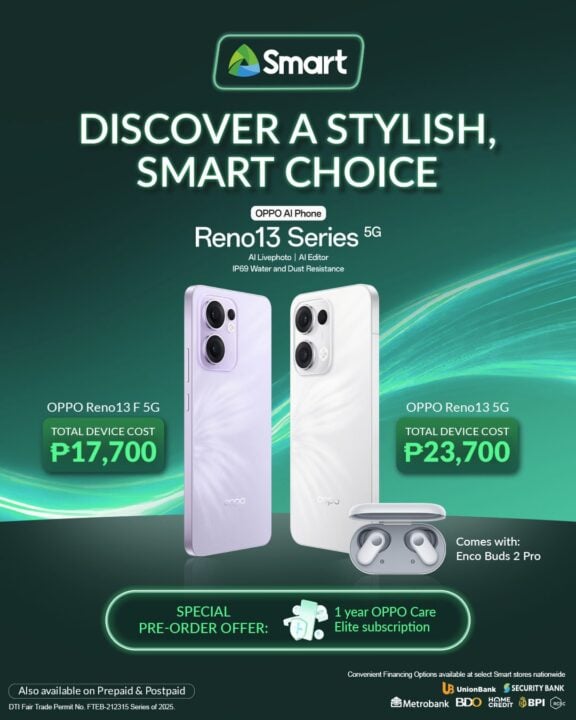 OPPO Reno13 Series 5G x Smart Postpaid 1