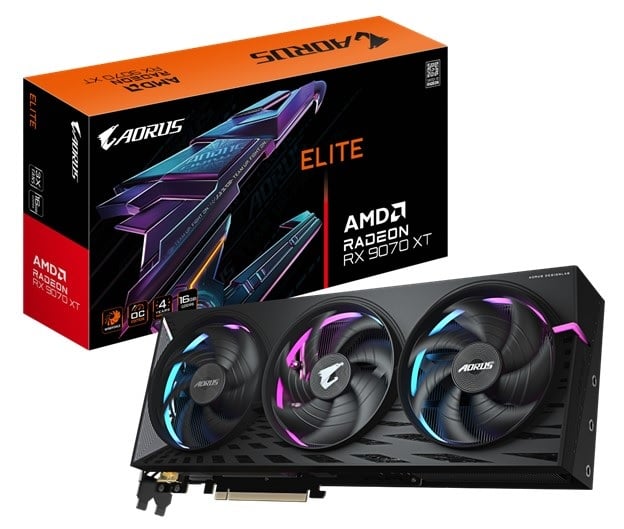 Aorus Radeon RX 9070 XT Elite 16G 1