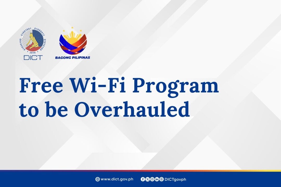 DICT Free WiFi Program Overhaul Announcement 1